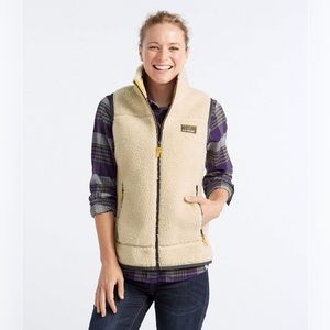 {LL Bean}: Mountain Pile Fleece Vest / S